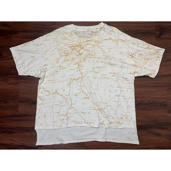 Vintage Alabama T-Shirt XL White High Low - Picture 6 of 8